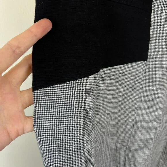 NWT Calvin Klein Black White Houndstooth Sleeveless Sheath Dress - Picture 2 of 6
